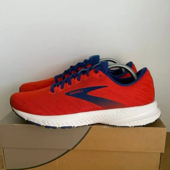 Brooks Launch 7 Orange/Blue Men Running Sneakers - SZ 11 - Picture 4 of 10